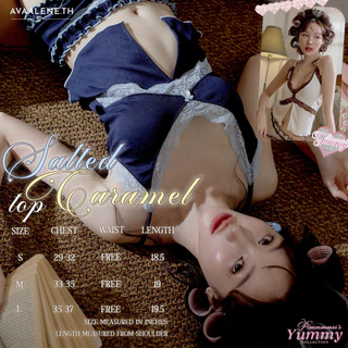 พร้อมส่ง ส่งด่วน 🥣 AVAALENE.TH x PIMMMMSS - SALTED CARAMEL TOP (เฉพาะเสื้อสายเดี่ยว)