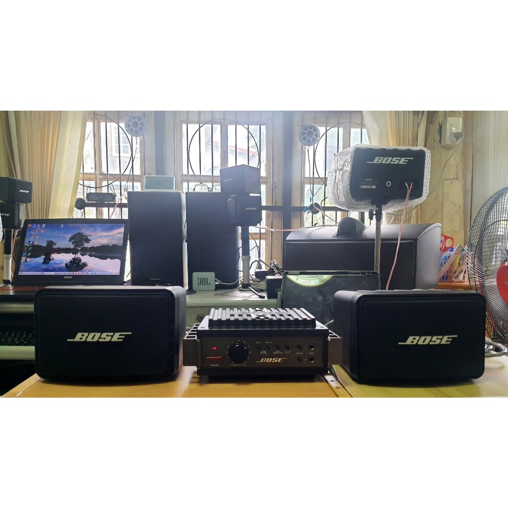 Bose 111AD ลำโพงฟูลเรนจ์ระดับพรีเมียม + แอมป์ Bose 2705mx + ขาตั้ง Bose SS-C1 #CP #FR #SPR #โบส
