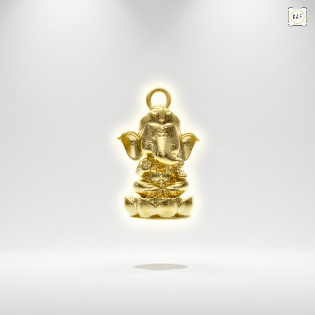 จี้พระพิฆเนศ KAF รุ่น JP01 (ผ่านพิธีแล้ว)ทองเหลืองแท้ เทพแห่งโชคลาภ/ความสำเร็จ(จี้สร้อยคอ/ข้อมือ) ราคา ถูกที่สุด ดีลบีเคเค แกลเลอรีภาพที่ 7