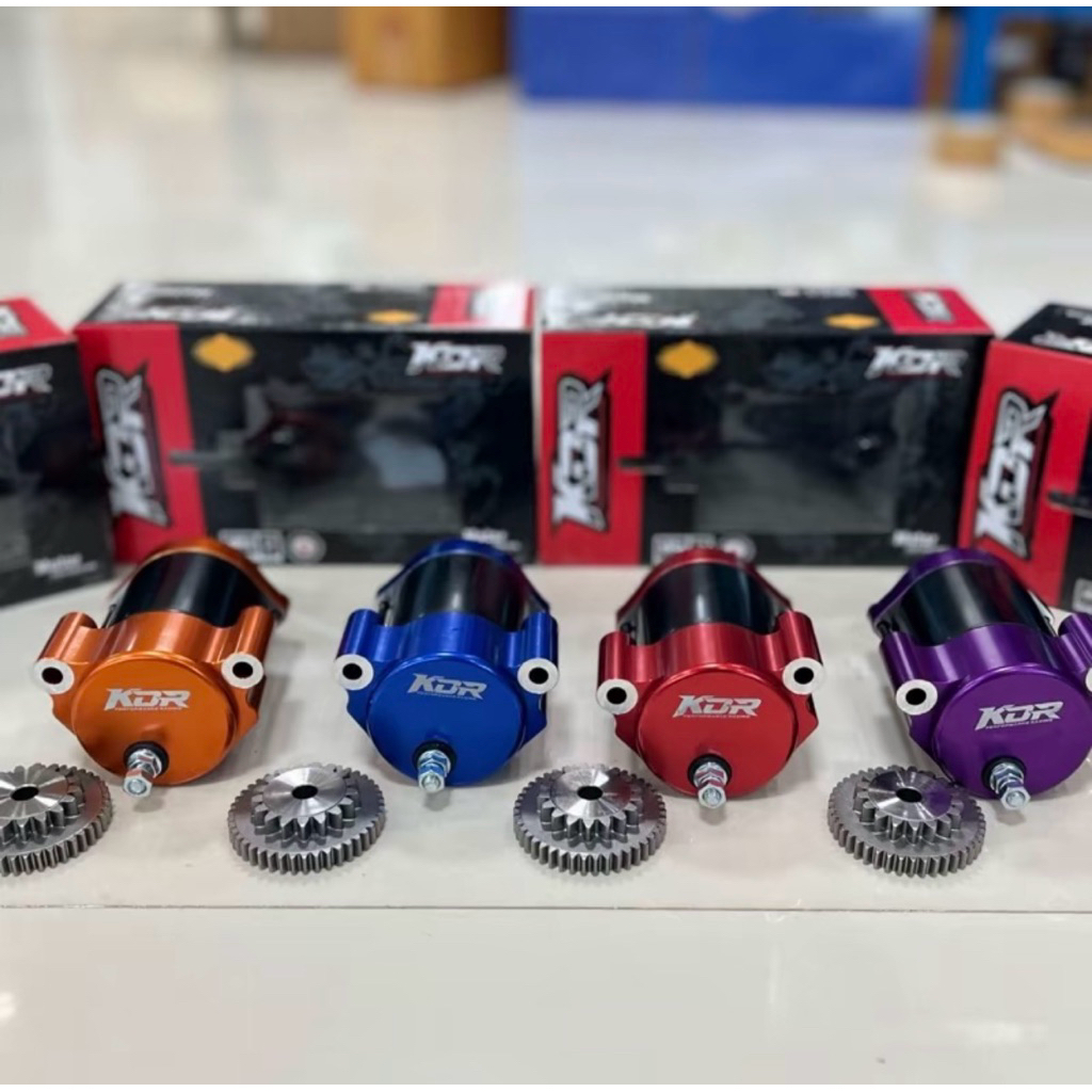 ไดร์สตาร์ท CNC KDR W125 ทรงฟอซ่า ตัวใหญ่ เฟืองใหญ่ (มีลายสีให้เลือก)