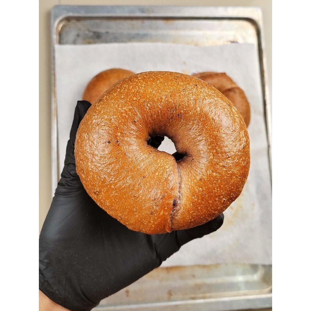 บลูเบอรี่เบเกิลซาวโดว์​Blueberry​ Bagel​ Sourdough​ ชิ้นใหญ่นุ่มหนึบได้รสชาติของบลูเบอรี่แบบเต็มๆ(ราคา/น้ำหนักต่อ1ชิ้น)​ - รูปที่ 2