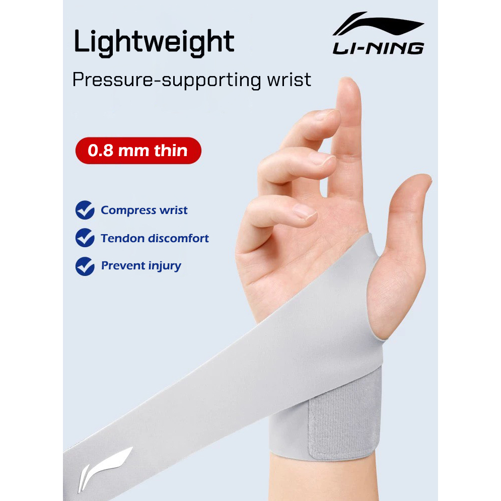 Lining สายรัดข้อมือ ป้องกันการบาดเจ็บ แถบตีนตุ๊กแก นุ่ม สบาย ระบายอากาศ