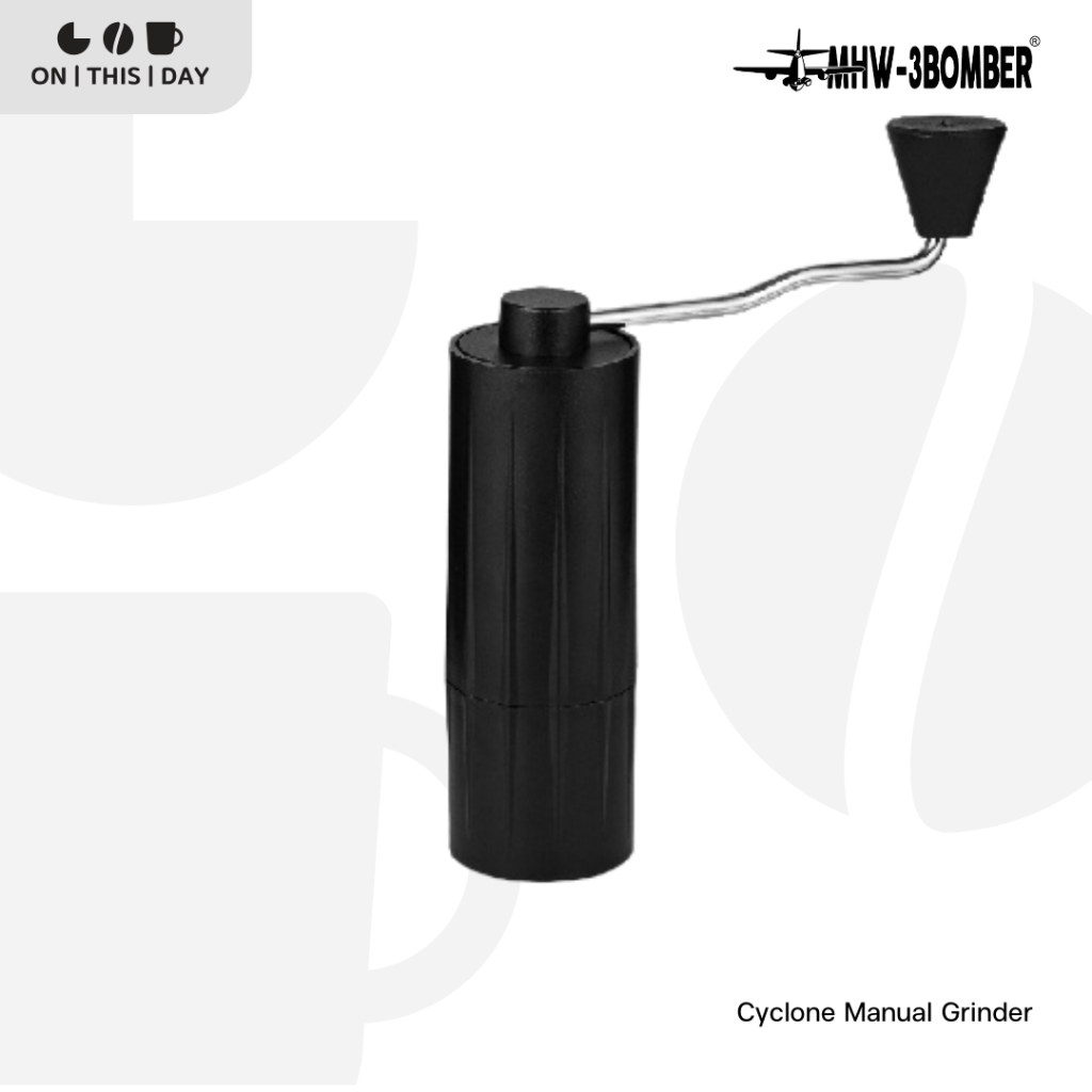 MHW-3BOMBER Cyclone Manual Grinder เครื่องบดกาแฟมือหมุน เฟืองสแตนเลส