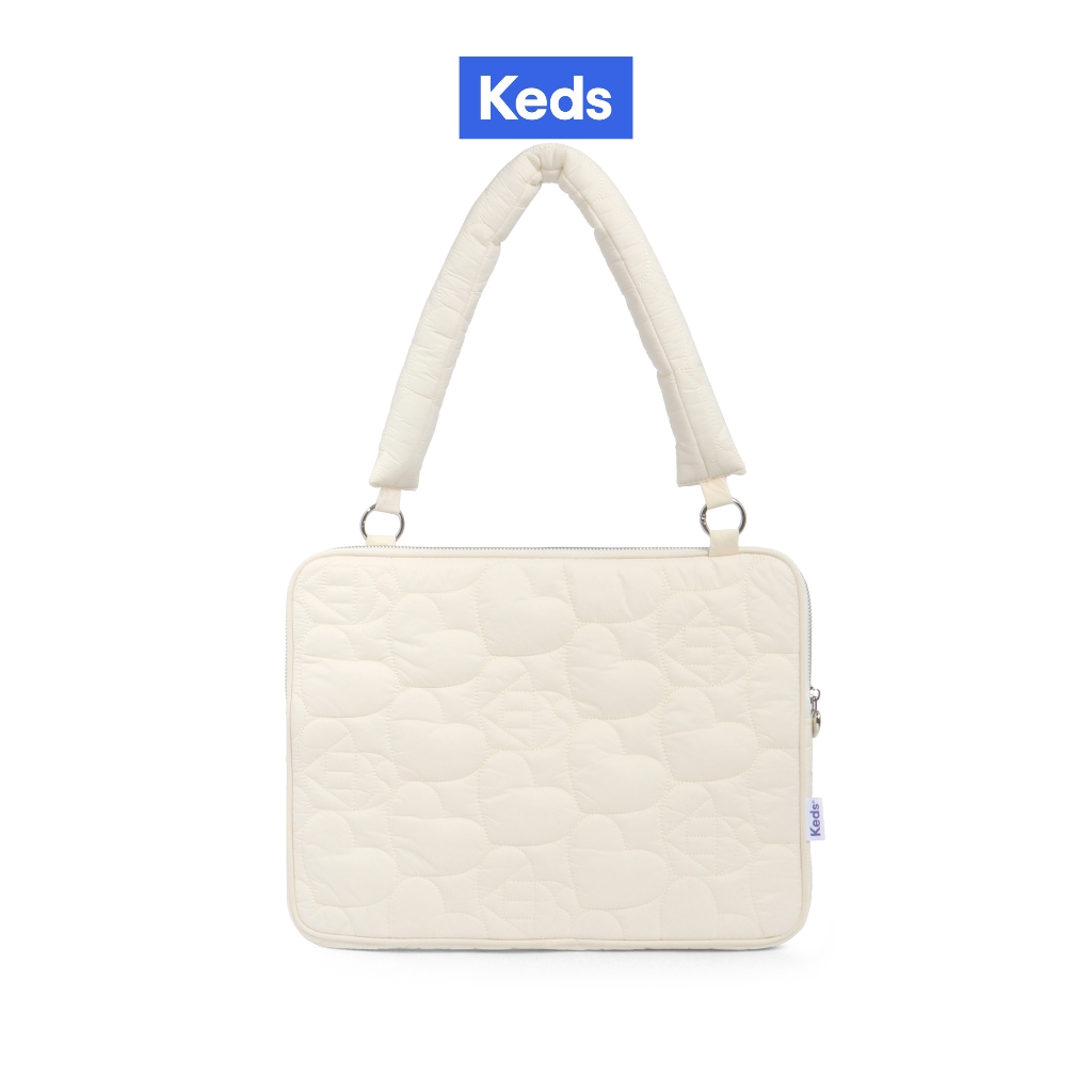 KEDS กระเป๋า รุ่น THE KEDS QUILT LAPTOP BAG สีครีม ( KF25ACB16001 )