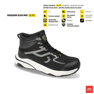 [เรือธงตัวใหม่ นุ่มและทน] SAFETY JOGGER FREEDOM MID S1P รองเ…
