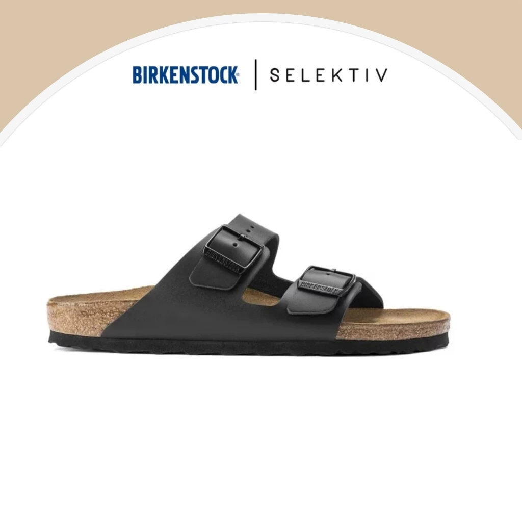 BIRKENSTOCK Arizona Natural Leather รุ่นหนังแท้ - Black