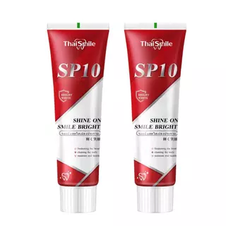ยาสีฟัน thaismile SP-10 ฟอกสีฟัน เร่งฟันขาวสดชื่น ลมหายใจ ลดกลิ่นปาก whitening ดูแลช่องปาก