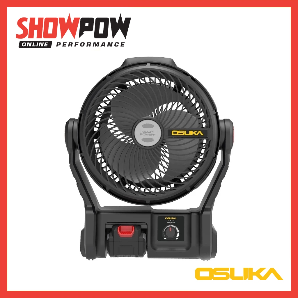 (พร้อมส่ง!) OSUKA พัดลม พัดลมไร้สาย พัดลมตั้งโต๊ะ 9 นิ้ว รุ่น OCF 762 + ก้อนแบต 4.0Ah OCB-204 ยี่ห้อ