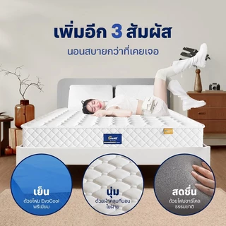 NEAT ที่นอนยางพาราแท้ เสริมพ็อกเก็ตสปริง รองรับสรีระได้ดี สปริงอัจฉริยะ ความหนา 9 นิ้ว รับประกัน 10 ปี