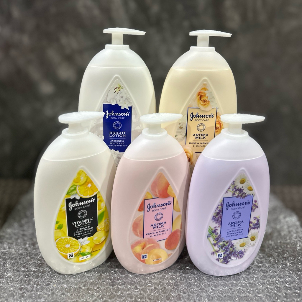 Johnson's Body Care Aroma Milk จอห์นสัน บอดี้ แคร์ จัสมิน แอนด์ ไวท์ ลิลลี่ / อโรม่า มิลค์ โรส แอนด์ จัสมิน ฉลากไทย