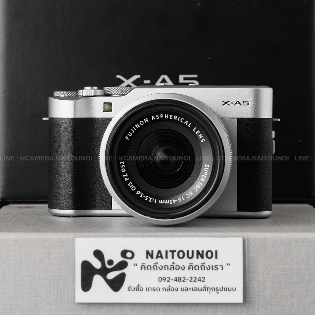 ( Used!! ) Fuji X-A5 Silver + Fuji XC 15-45 F3.5-5.6 OIS PZ < Top Mint >
