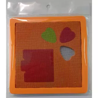 แผ่นซ่อมมุ้งลวดสำเร็จรูป ชนิดขาดกลางแผ่น ขนาด 12 x 12 cm.