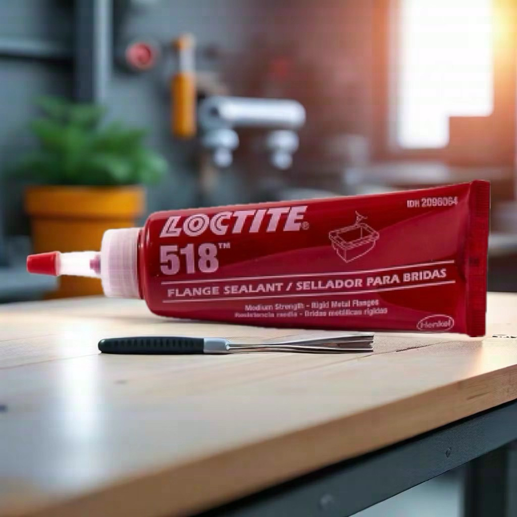 LOCTITE 518 น้ำยาซีลหน้าแปลน 50 ML เนื้อกาวสีแดง แท้ 100 %