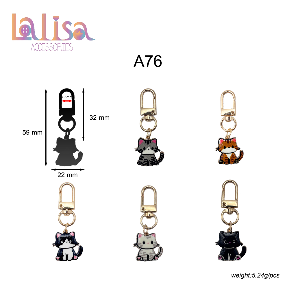 พวงกุญแจน่ารักสุดโซคิ้ว ตะมุตะมิสุดๆ alloy keychain A76