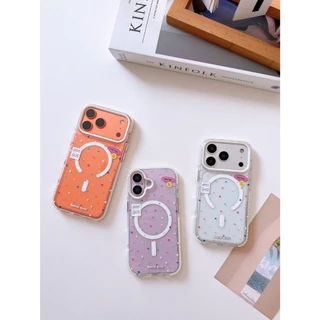[i17] ส่งด่วน✨S1892 เคสใสดาวเล็ก เคสไอโฟน ชาร์จไร้สาย กันเลนส์กล้อง สำหรับ Iphone รุ่น 14-17Promax