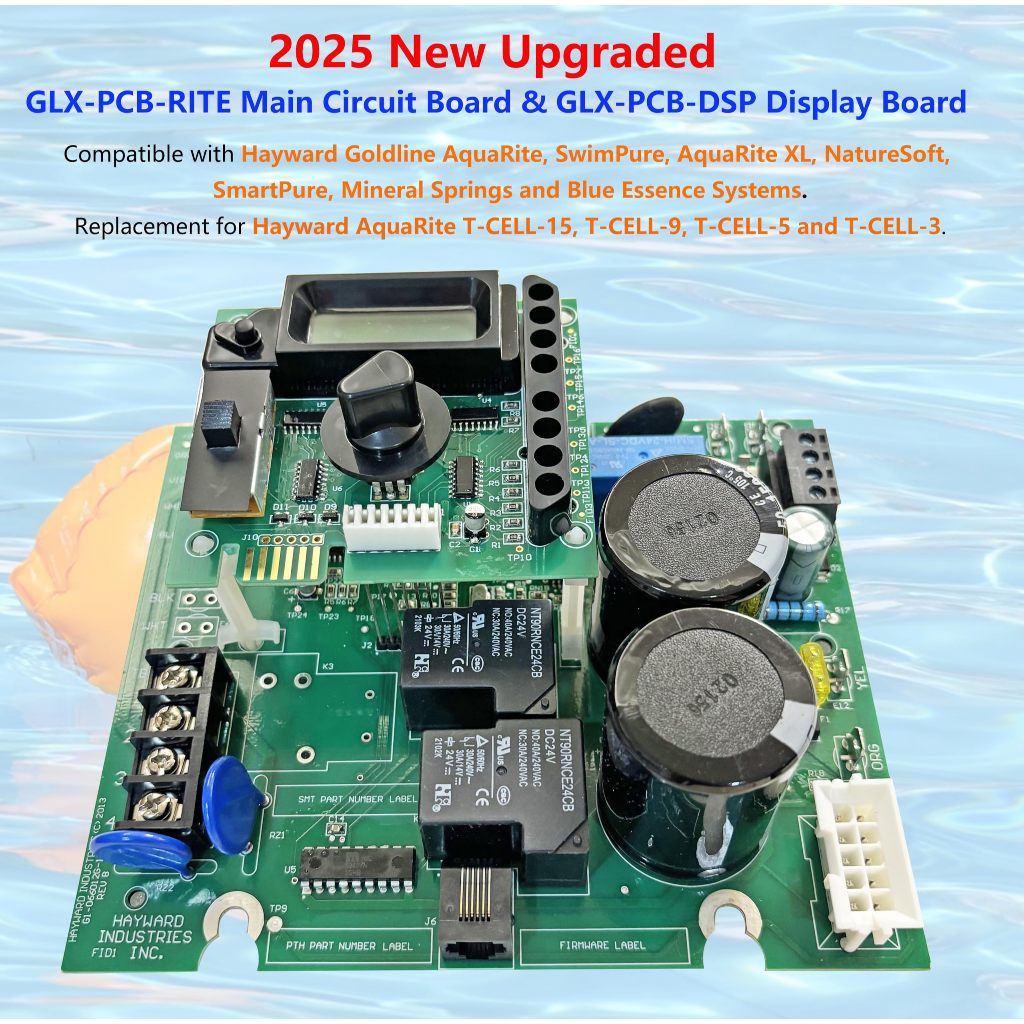 Hayward GLX-PCB-RITE Replacement Main PCB Printed Circuit Board for Hayward Goldline AquaRite Salt C