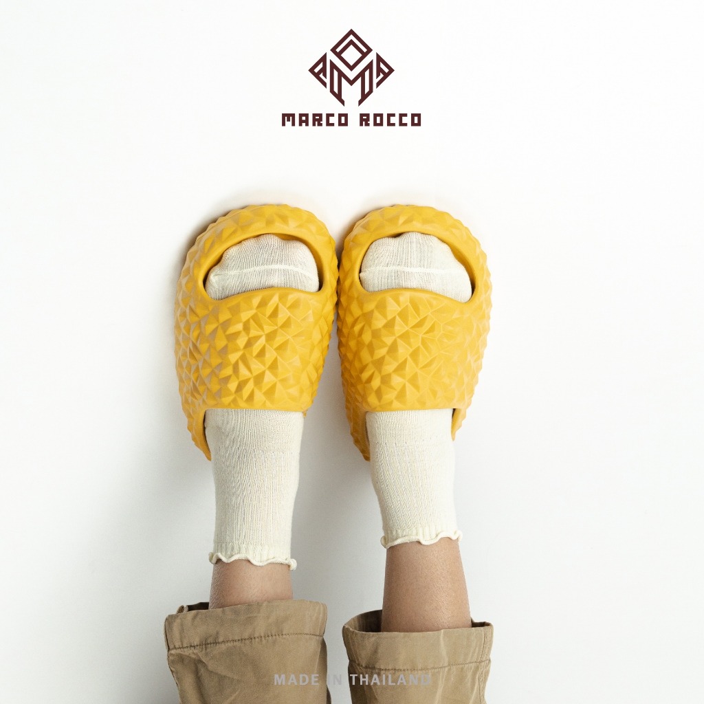 Marco Rocco รองเท้าเพื่อสุขภาพแบบทุเรียน EVA นุ่มใส่สบายเท้า กันลื่น รองเท้าแตะแฟชั่นผู้หญิง MR8030 - รูปที่ 3