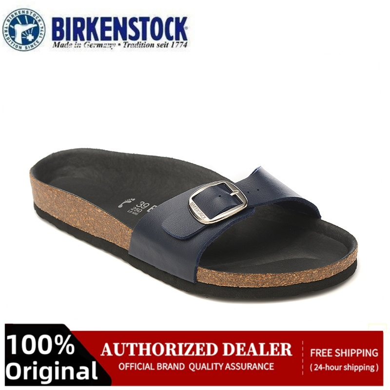 BIRKENSTOCK Madrid Big Buckle for women black flip-flops