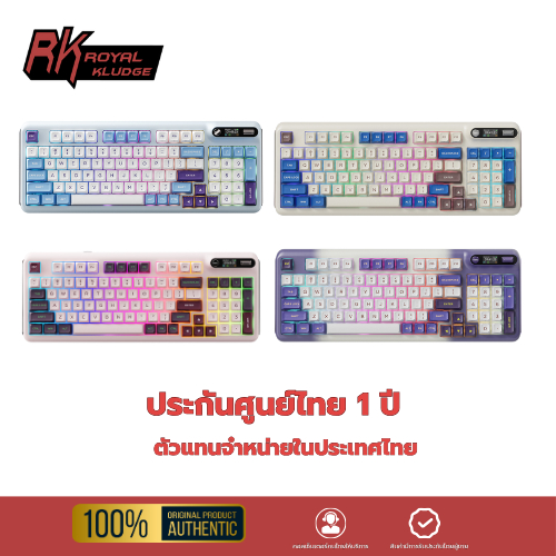 Kzzi Kezhi Z98 94คีย์ Rianbow Switch เมคคานอคอล 3โหมด บลูทูธ ไร้สาย พร้อมหน้าจอ TFT คีย์บอร์ดเกม RGB