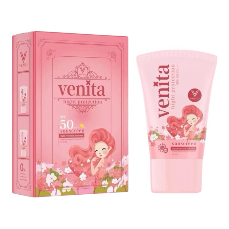 VENITA กันแดดเวนิต้า ผิวหน้าฉ่ำเงา Spf50pa+++ 1 หลอด