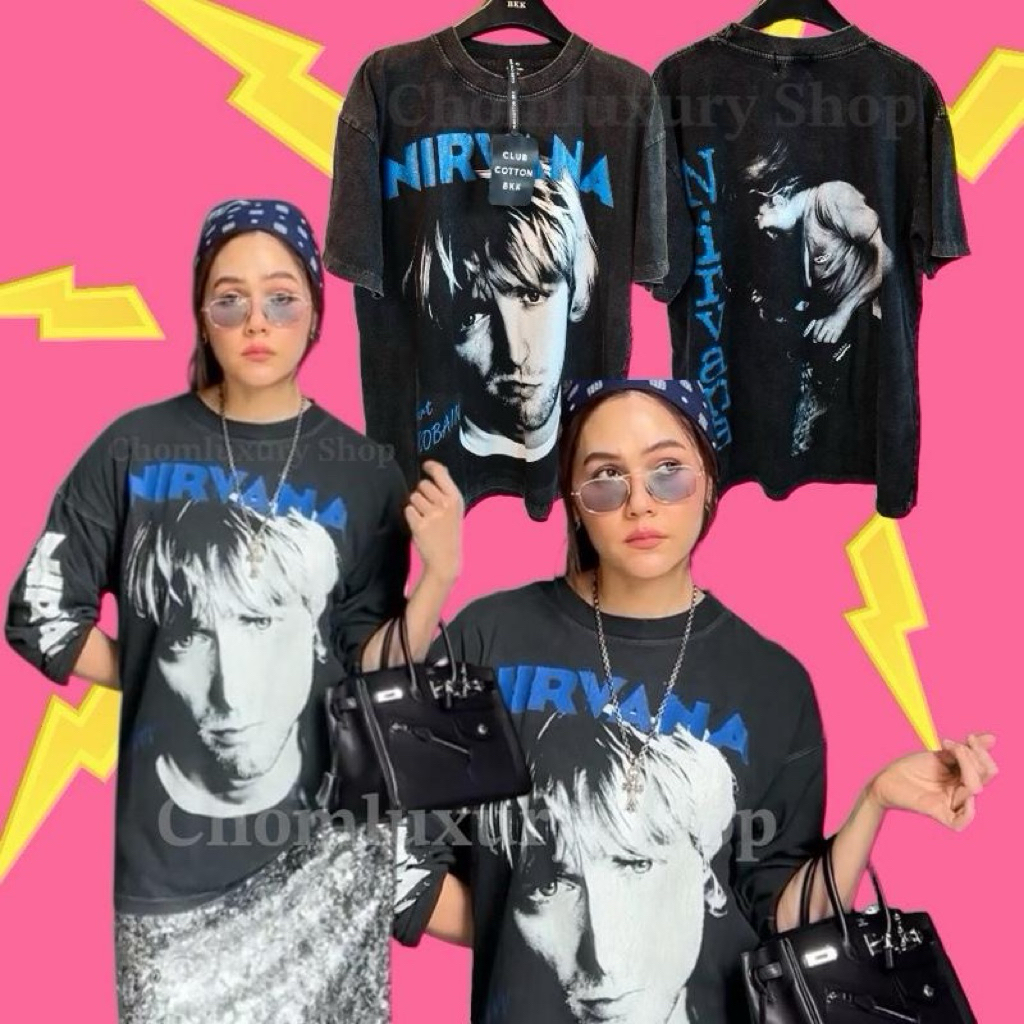 'ꫛꫀꪝ ' เสื้อยืดลาย Nir แม่ชม !! รุ่นใหม่!! ผ้าฟอก อก 44-46 โอเวอร์ไซส์ ใส่ได้ทั้งผู้หญิงผู้ชาย ผ้านิ่มใส่สบาย สกีนคมชัด