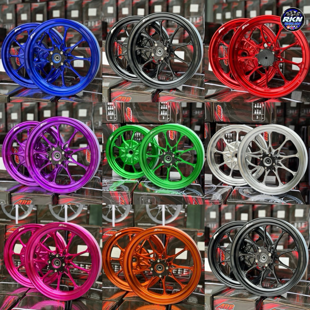 ล้อCNC HONDA GIORNO ลาย9ก้าน ใหม่ล่าสุด🔥 มี8สี ตรงรุ่นจีออโน่แบรนด์ARP