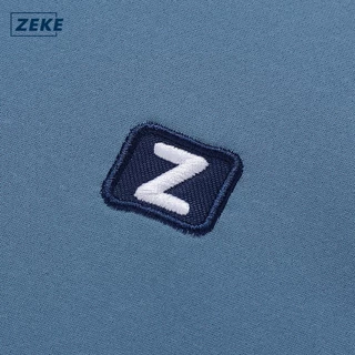 ZEKE A0028 เสื้อยืดแขนสั้น ผู้ชายหลวม ๆ สบาย ๆ ท็อปส์ซูสีทึบ