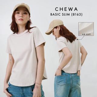 Chewa Basic Slim -  เสื้อพรางหุ่น Air soft คอกลม ชายโค้ง - 8163