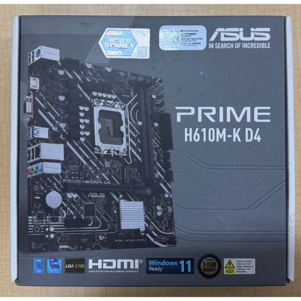 ASUS PRIME H610M-K D4-[CSM] (DDR4) (มือสอง)