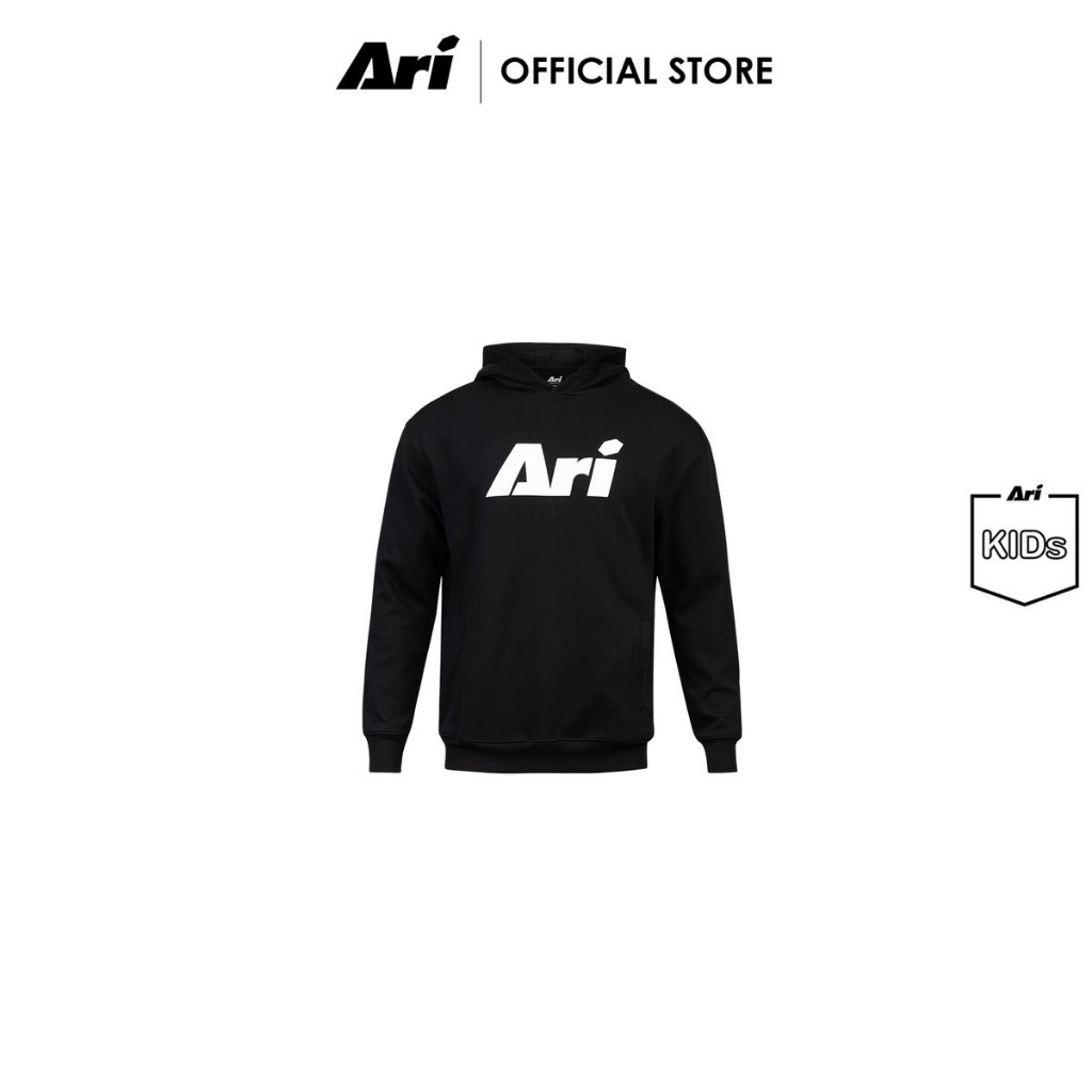 ARI KIDS ESSENTIAL HOODIE - BLACK (AAP3150-01) เสื้อฮู้ด เด็ก อาริ ESSENTIAL สีดำ