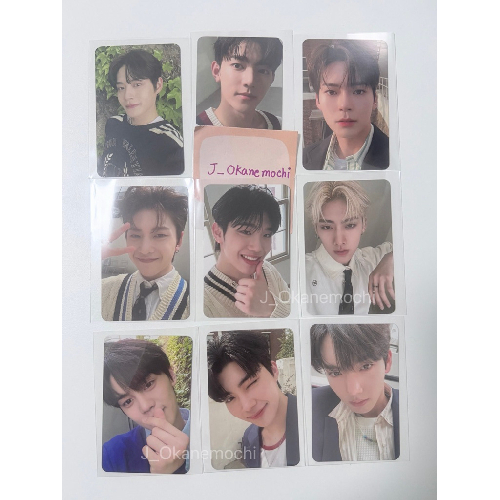 การ์ด zerobaseone zerose official 1 fanclub photocard Jiwoong Zhanghao Hanbin Matthew Taerae Ricky G