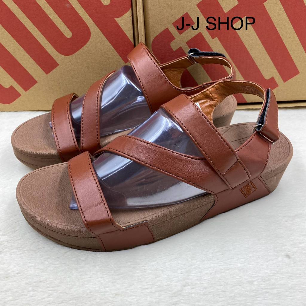 รองเท้า Fitflop รองเท้ารัดส้นสำหรับผู้หญิง เป็นหนังงานสวยน้ำหนักเบานิ่มใส่สบาย รับรองสินค้าจริงตรงปก