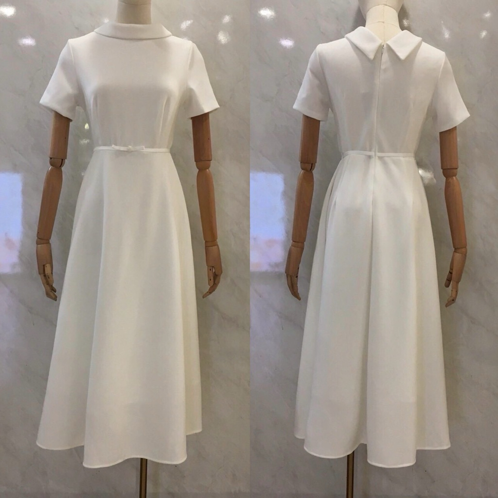 เดรสสีขาวเรียบหรู ใส่แล้วดูแพงมากแม่ - รูปที่ 6