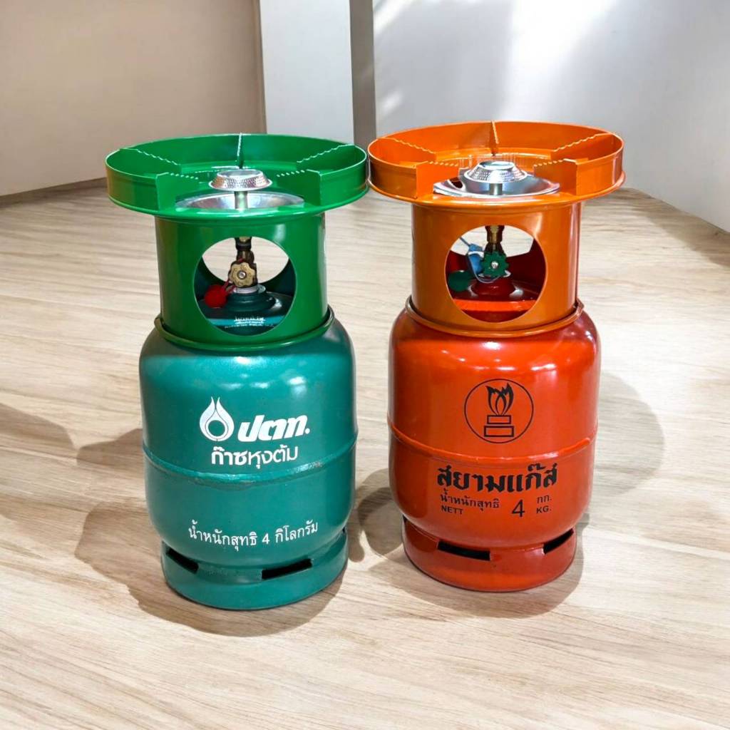 ชุดโครงปิคนิคมีบังลม (ครบเซ็ต)อย่างดี สำหรับใส่ถัง 4 KG รับน้ำหนักได้ดี