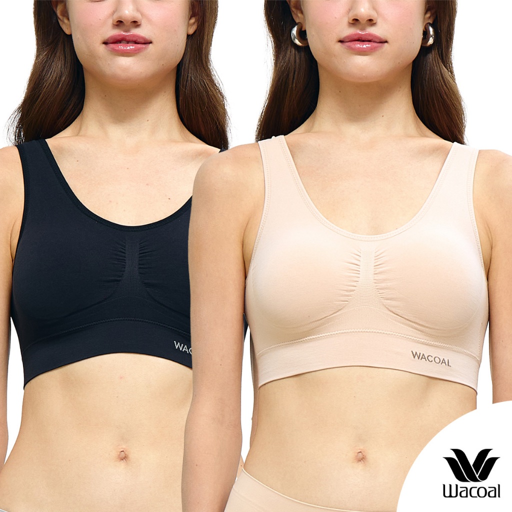 Wacoal Surprise Seamless Bra เสื้อชั้นในทอไร้ตะเข็บ ตะขอหลัง เซท 2 ชิ้น รุ่น WH9C43