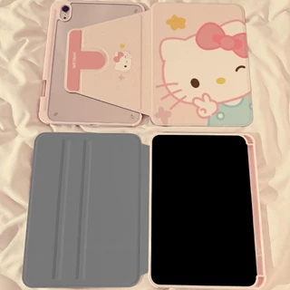 🚚พร้อมส่ง🚚เคส Samsung Galaxy Tab S9 FE S10+ S10 FE S8 Hellokitty มีที่ใส่ปากกา A9 S9 FE+ A9 S9 S7 FE