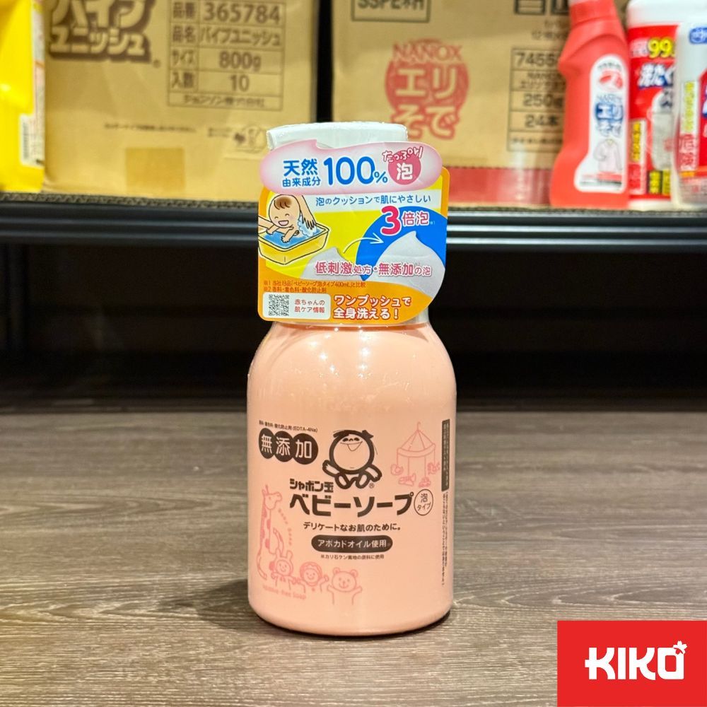 🧼สบู่เหลวอาบน้ำสำหรับเด็กทารก Shabondama Baby Soap Liquid ชนิดหัวปั๊มโฟม ขนาด400ml 🫧