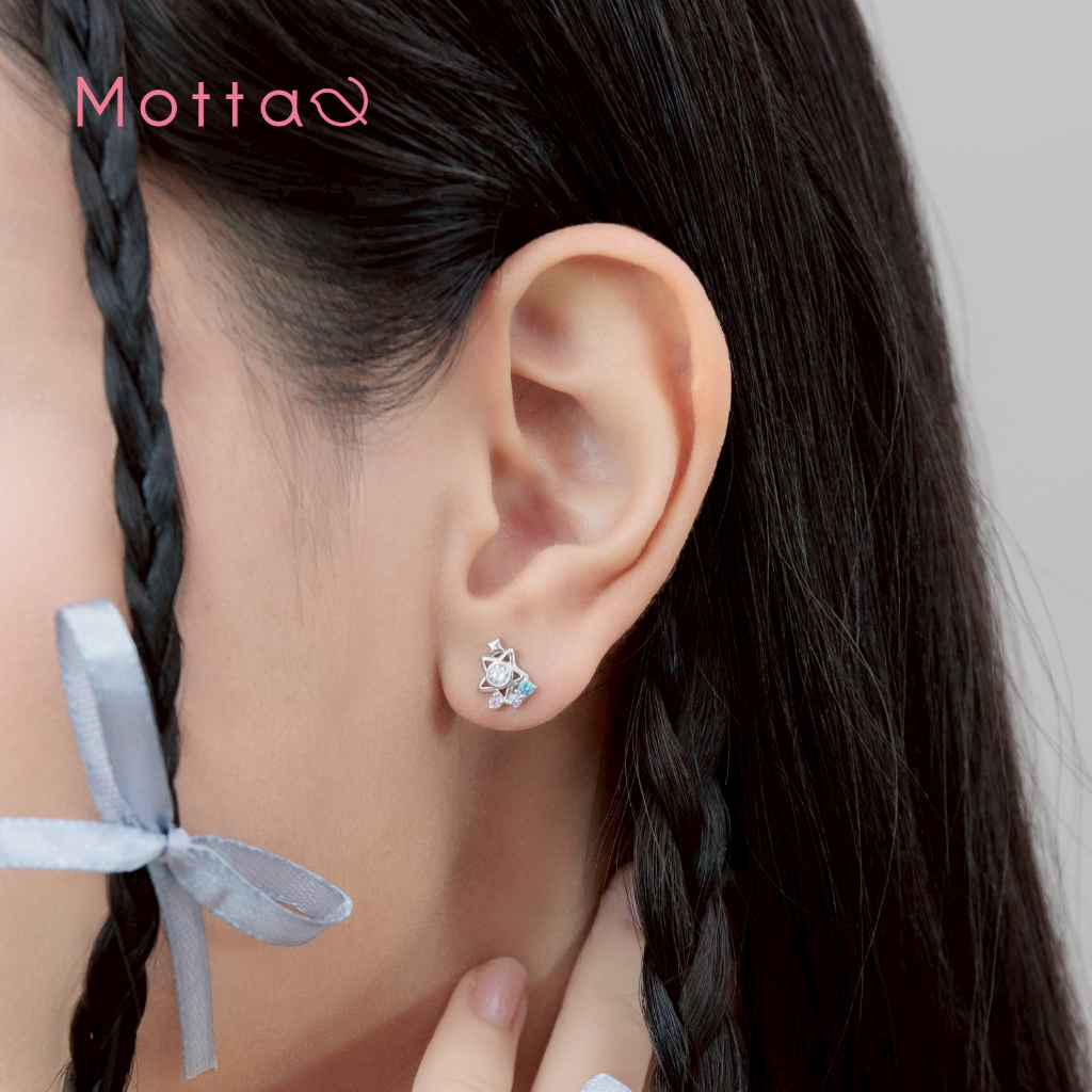 Motta Silver Earring ต่างหูเงินแท้  Premium  Collection  Twilight