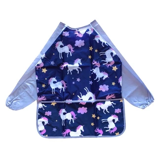มาใหม! เสื้อกันเปื้อนทำกิจกรรมศิลปะ 5-8 ขวบ Kids Art Apron แขนยาว เสื้อศิลปะ