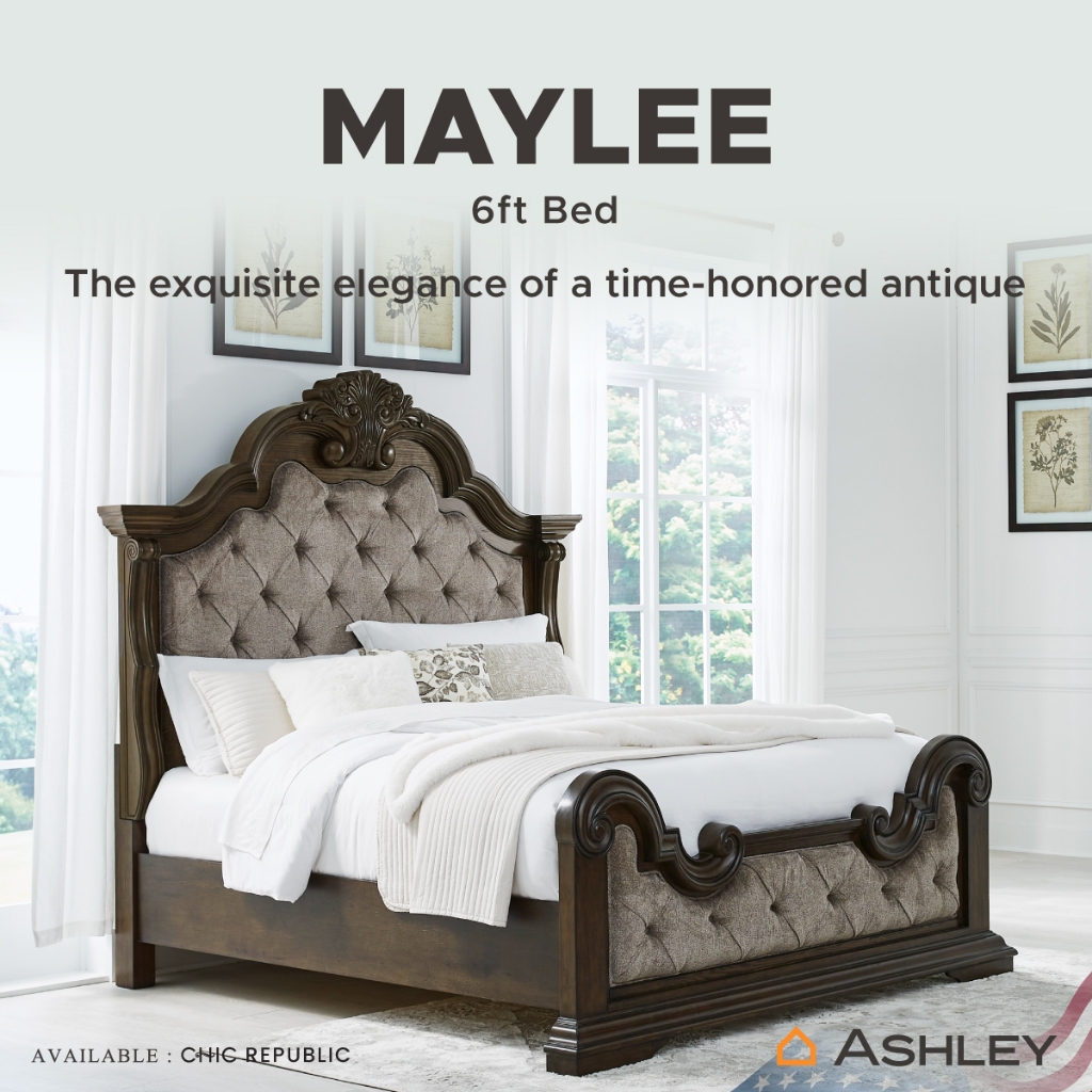 Ashley เตียงนอน ขนาด 6 ฟุต รุ่น MAYLEE/180,6ft Bed