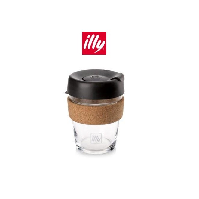 แก้วกาแฟพกพา illy แก้วมัคท่องเที่ยว คีพคัพ - 12 ออนซ์ ILLY KEEPCUP TRAVEL MUG GLASS 12 OZ