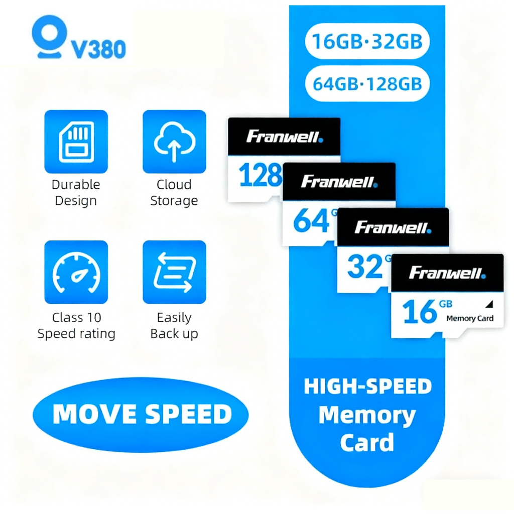 V380 การ์ดหน่วยความจำวิดีโอระดับมืออาชีพ（ของแท้）16GB/32GB/64GB/128GB Memory Card การ์ดหน่วยความ