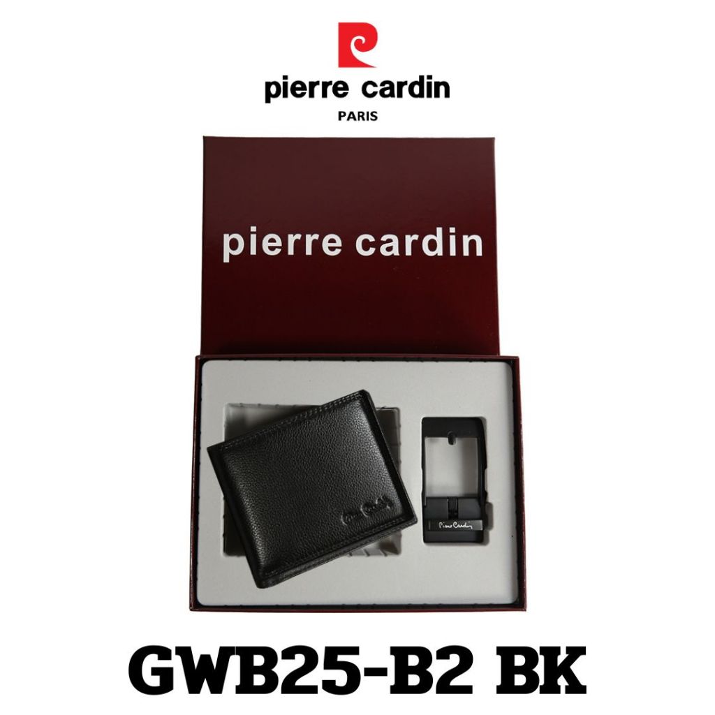 Pierre Cardin Gift set กิ๊ฟเซ็ทกระเป๋าธนบัตร+เข็มขัด รุ่น GWB25-B2