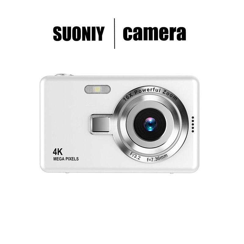 กล้องดิจิตอล กล้องนักเรียน Digital Camera 4K 16x กล้องถ่ายรูป 32GB Mini Camcorder DV Camera