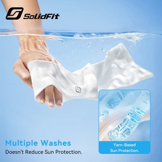 【จัดส่งจากประเทศไทย】Solidfit แขนเสื้อ แขนเสื้อเย็น UPF50+ สวมใส่สบาย ปกป้องแสงแดดได้ดี ป้องกันรังสี UV ได้ 99%
