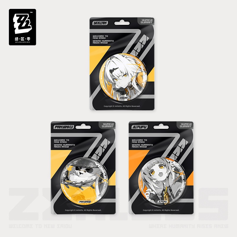 [ พร้อมส่ง / Official ] Zenless Zone Zero Mindscape Badge - Yunkui Summit ZZZ เข็มกลัด Mindscape ฝ่า