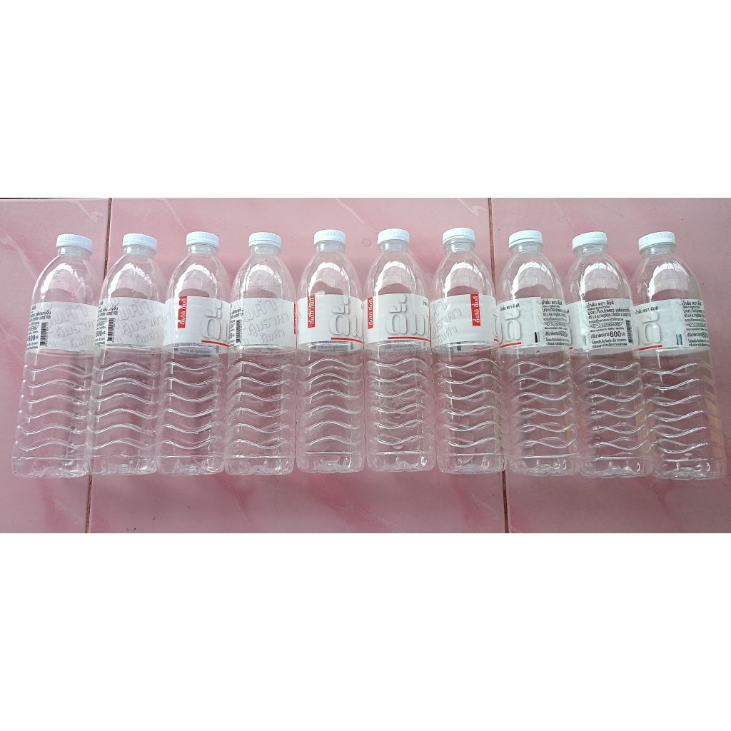 ขวดน้ำ600ml แพ็ค10ขวด