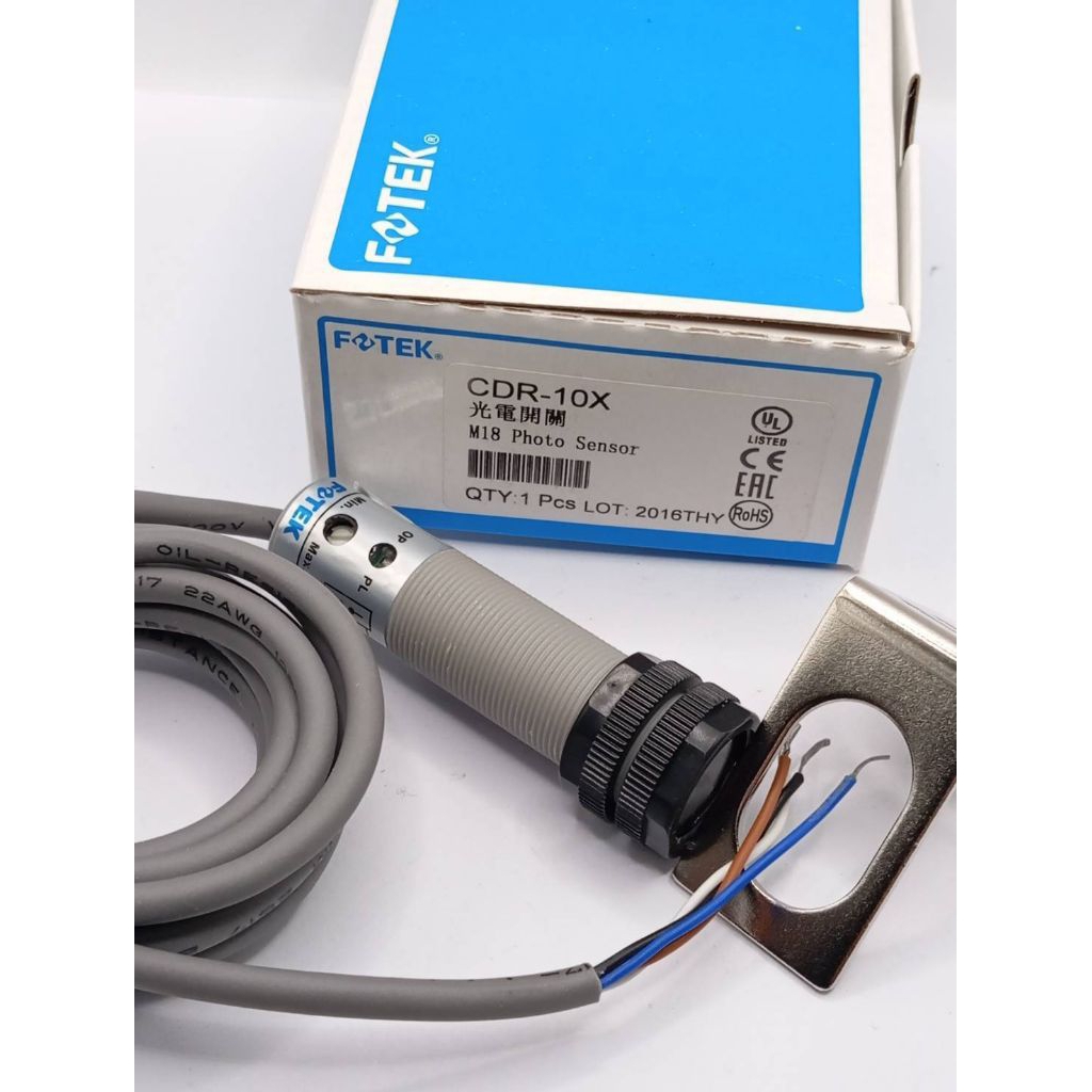สั่งเลย CDR-10X ยี่ห้อ FOTEK Photoelectric Switch 4 สาย 10-30Vระยะจับ 10CM ***สินค้าพร้อมส่งในไทย ส่งเร็ว