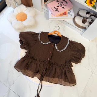 ( อกถึง 42 ) เสื้อคอบัวกระดุมหน้ารูดเอว Q2