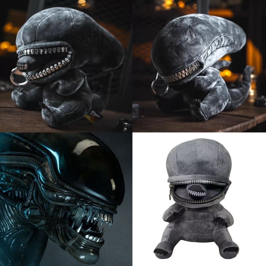 พร้อมส่ง ตุ๊กตาเอเลี่ยนน่ารัก Xenomorph alien plushy doll with inner jaw ตุ๊กตาเอเลี่ยน ซีโนมอร์ฟ XX121 ของขวัญ 23253